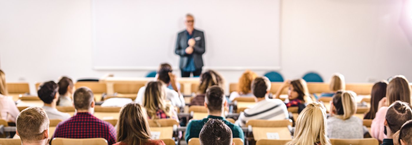 Professor during lecture