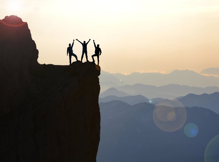 Climbing a mountain